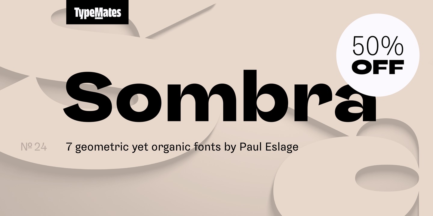 Пример шрифта Sombra Medium